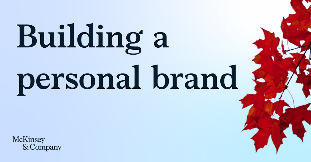 Building a Personal Brand with McKinsey’s Women’s Network